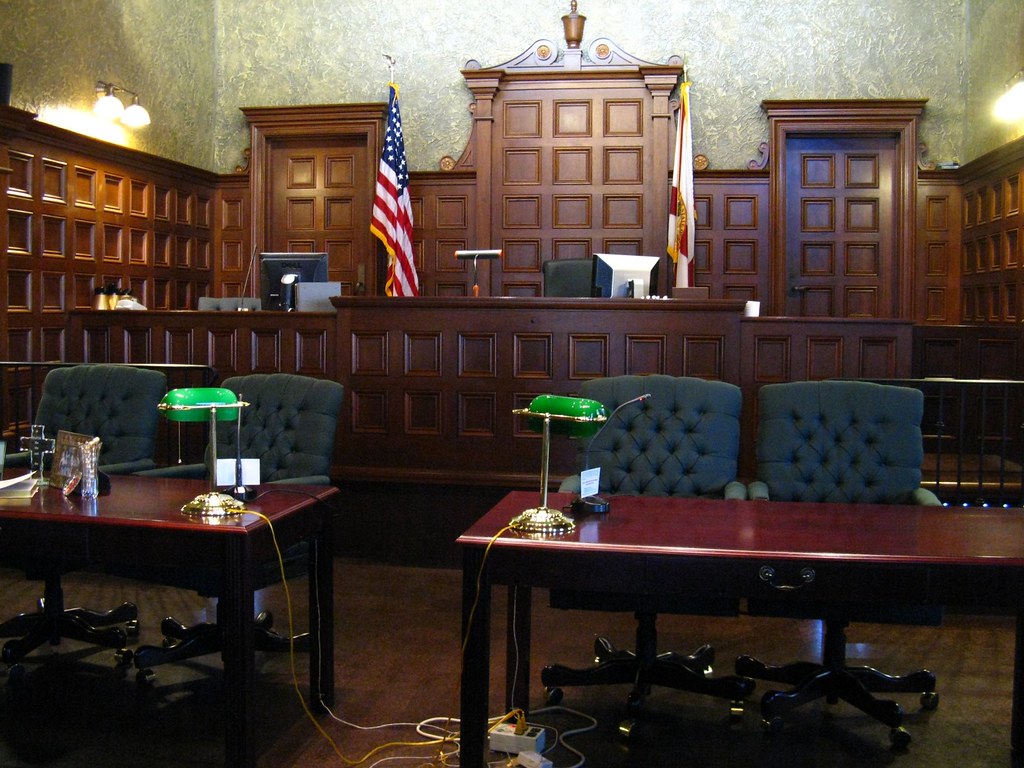 Courtroom Courtroom in the old historic courthouse Sarasot… Flickr