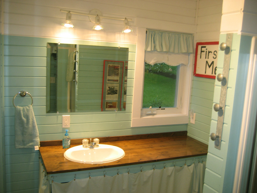 Downstairs Bathroom Main floor bathroom with shower and to