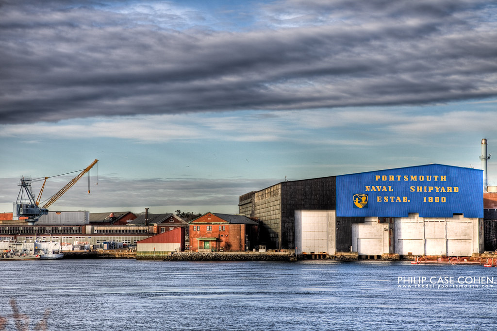 On Black Portsmouth Naval Shipyard by Philip Case Cohen [Large]