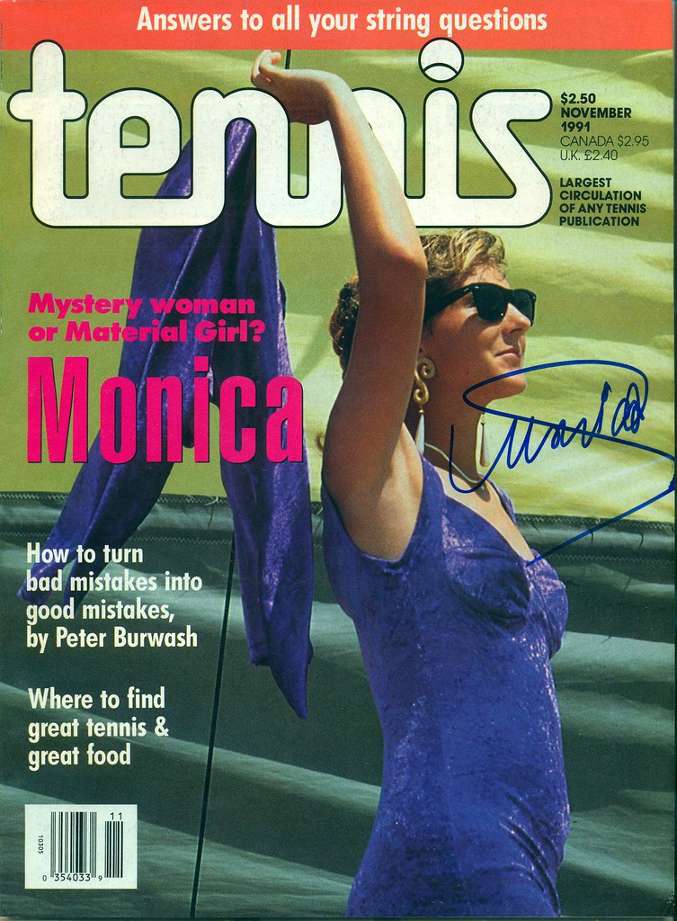 November 1991, Autographed Tennis Magazine by Monica Seles… Flickr
