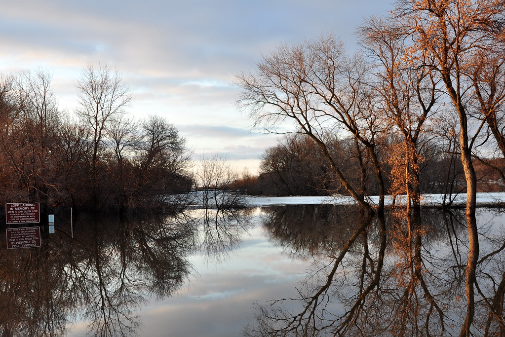 red river at Abercrombie, boat landing Faylin Myhre Flickr
