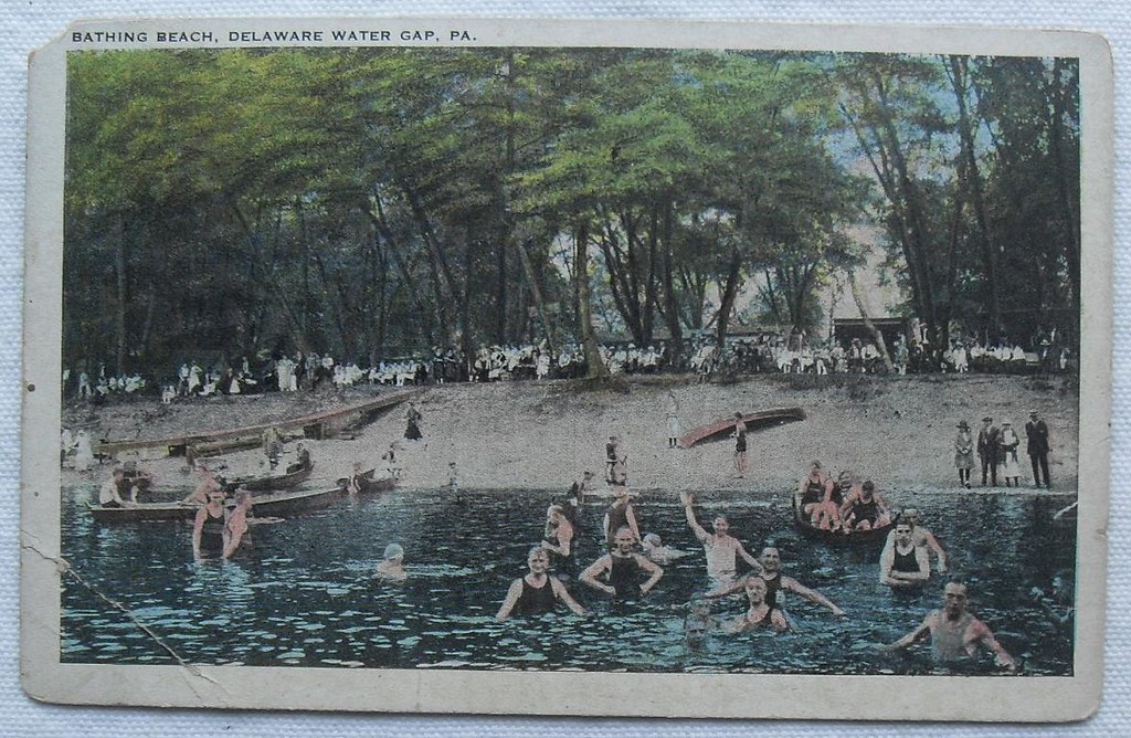1930s DELAWARE WATER GAP New Jersey Pennsylvania Swimming … Flickr