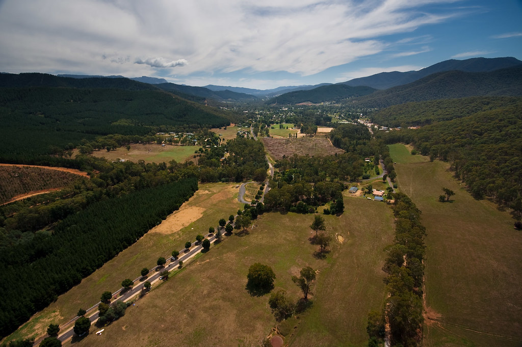 Elevation map of Alpine Shire, Alpine, VIC, Australia Topographic Map