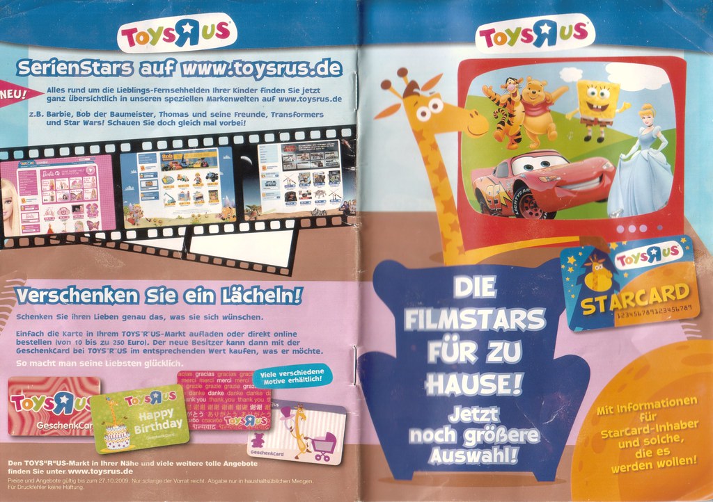 Toys R us Die Filmstars für zu Hause! Katalog / Catalog Deutsch