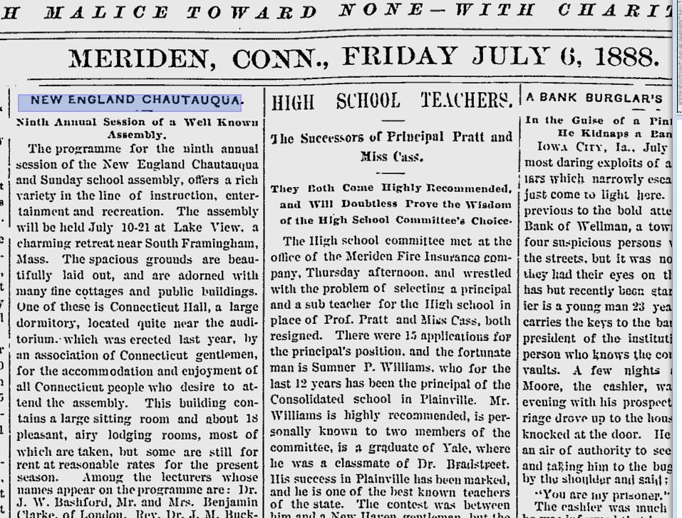 New England Chautauqua From a newspaper account of a New E… Flickr