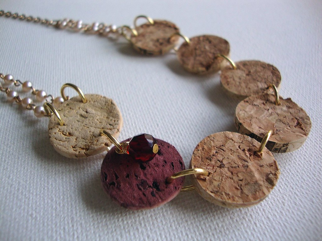 Recycled Wine Cork Necklace a photo on Flickriver