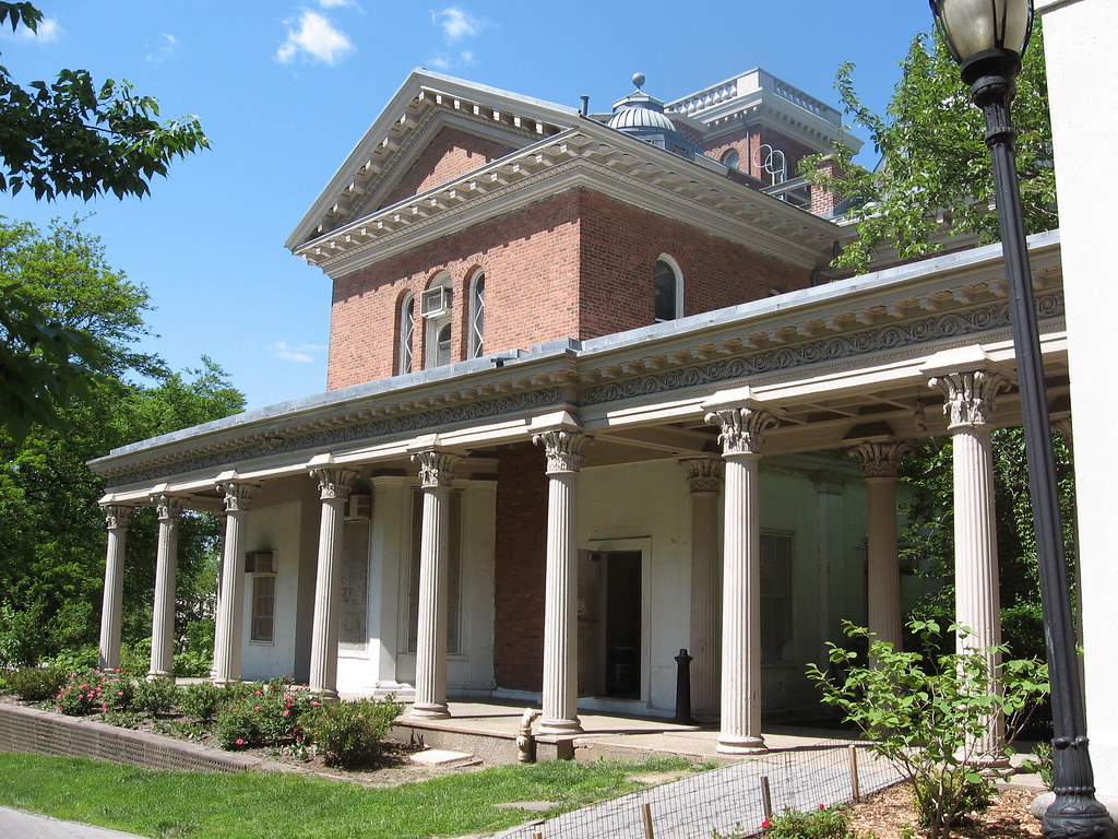 Litchfield Villa, Prospect Park South façade colonnade Lit… Flickr