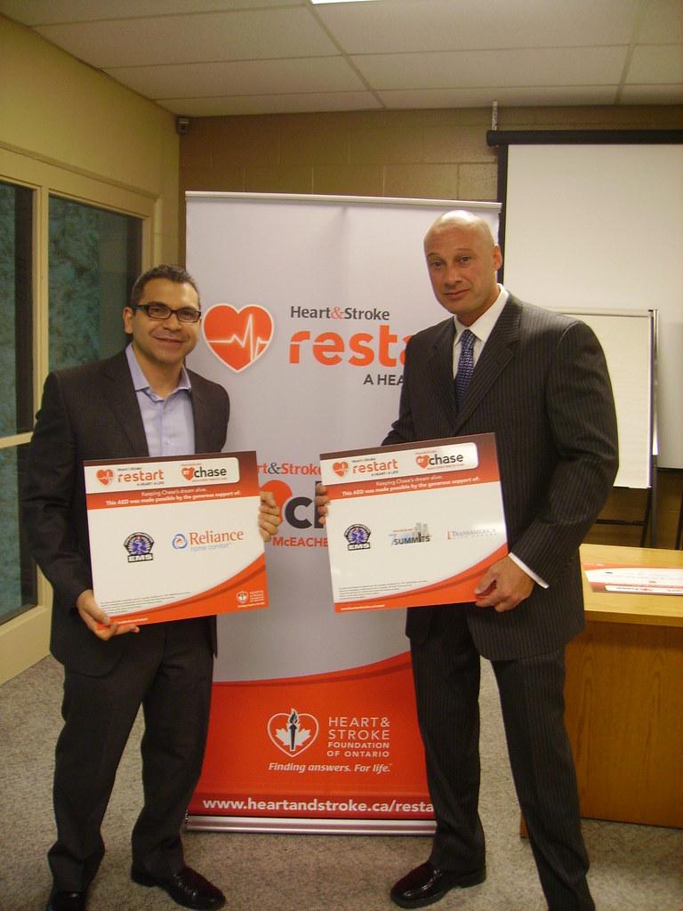 Reliance Home Comfort Guelph AED sponsorship Chirs Cory of… Flickr