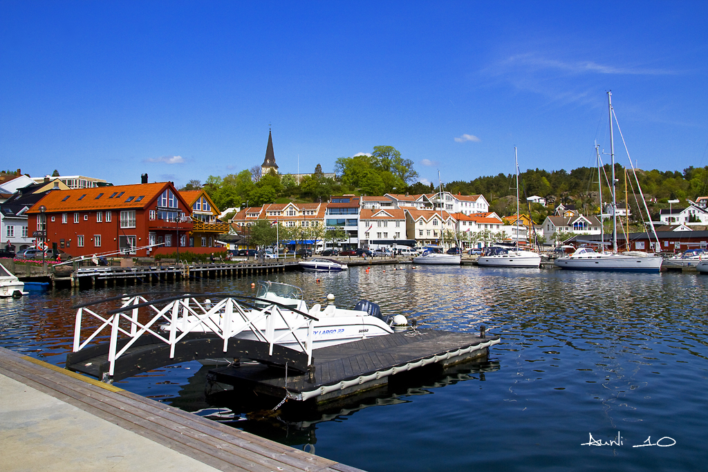 Grimstad havn My home town Grimstad these days. The summer… Flickr