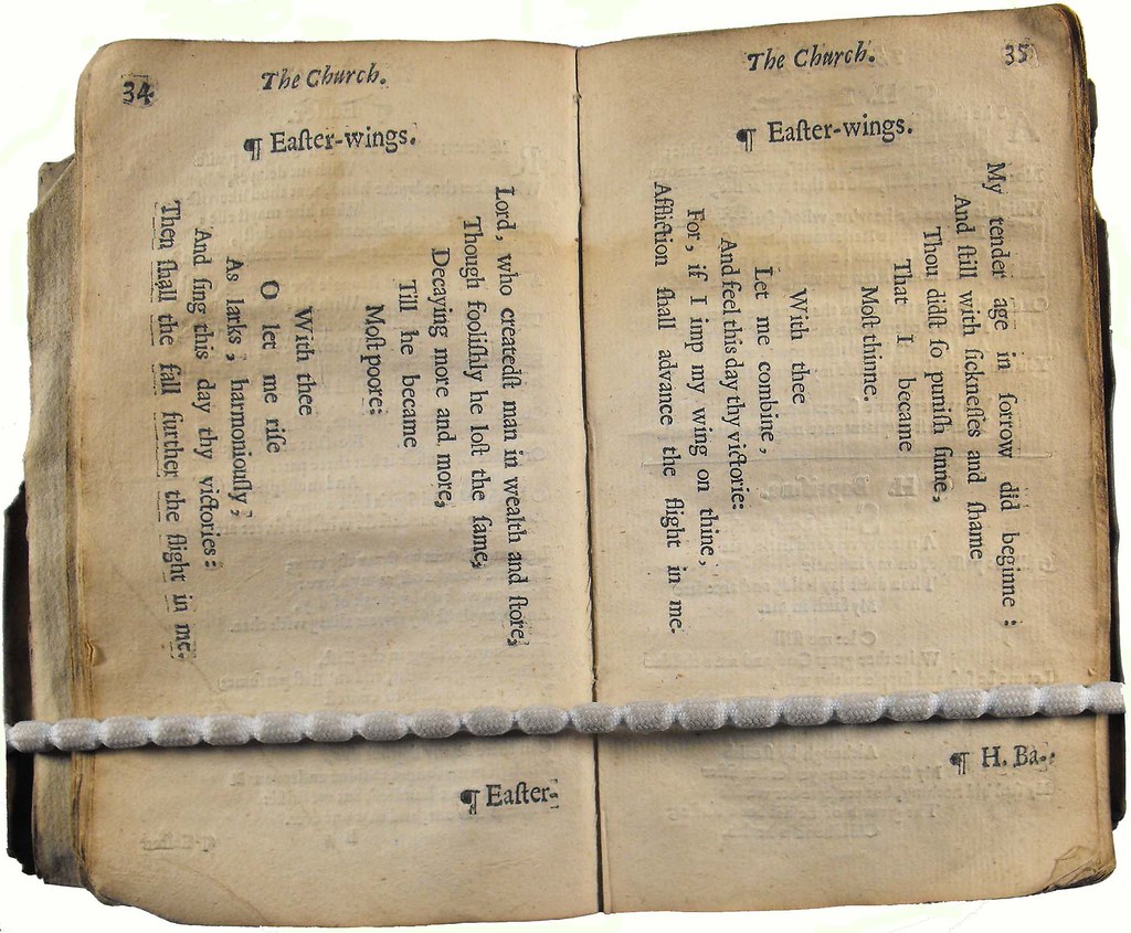 'Easterwings', a pattern poem by Herbert. a photo on Flickriver