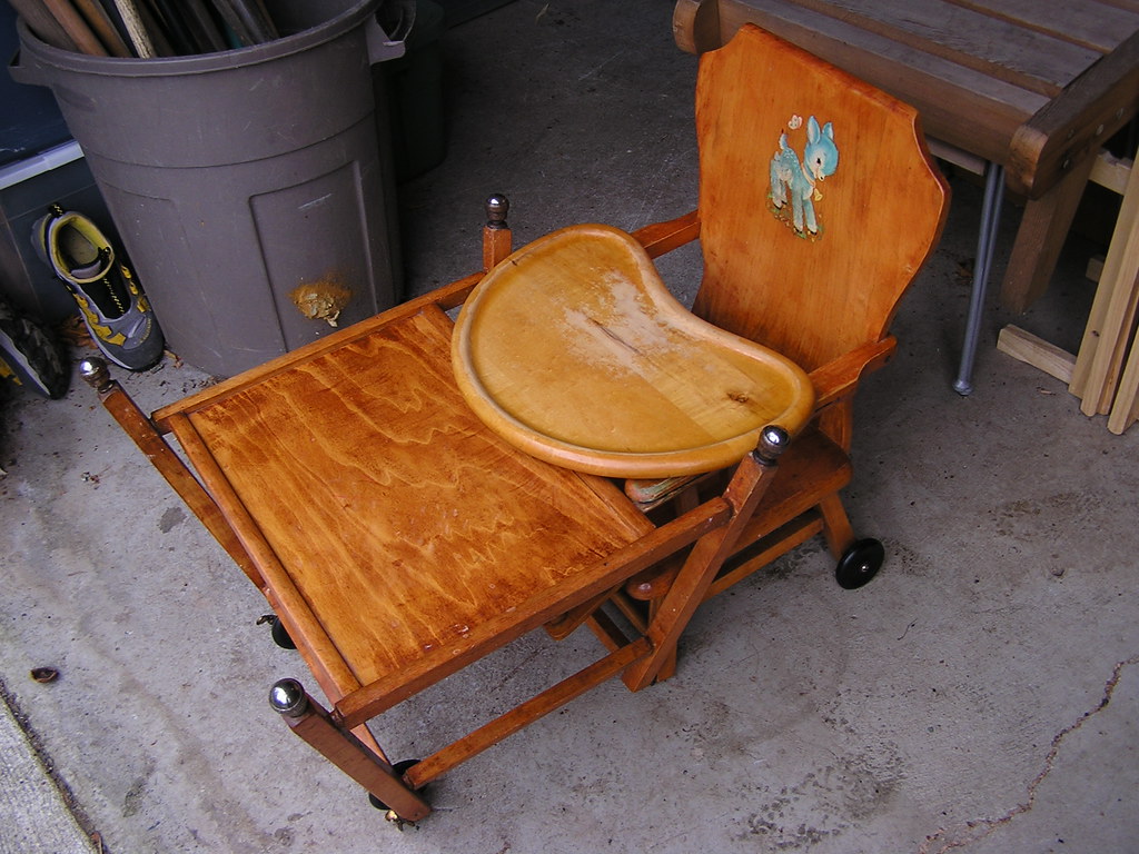 OldSchool Baby Convertible High Chairs / Highchairs / Toddler Tables...Rach's Restoration