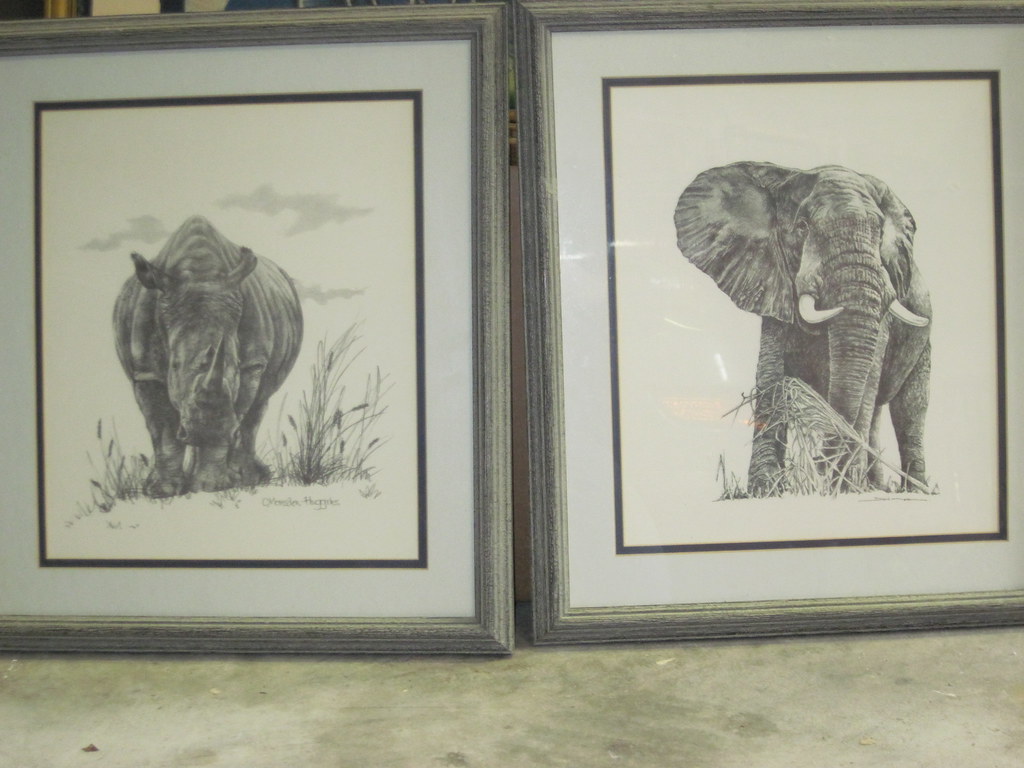 African Prints (set of 4) African wildlife prints by Zimba… Flickr