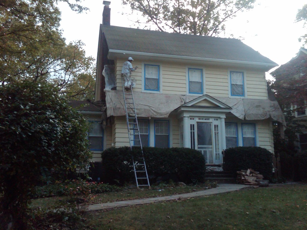 Painting Wood Shingle Siding in Maplewood New Jersey Flickr
