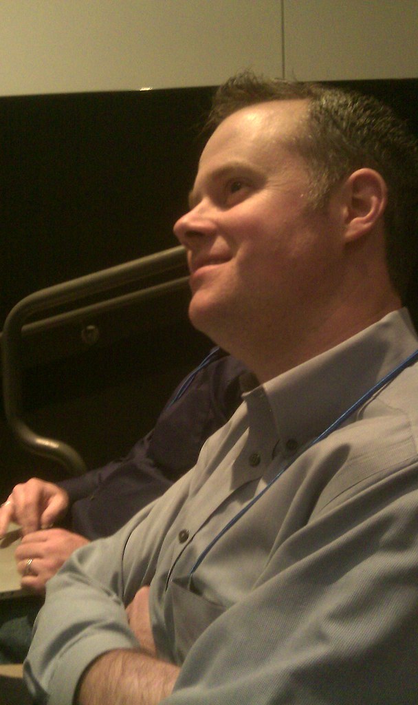 Dave McNamee Enjoying Steve Gillmor's Presentation Flickr