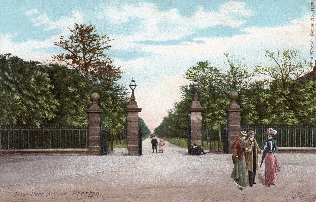 Moor Park Avenue, Preston Tinted Postcard. Wrench Series N… Flickr