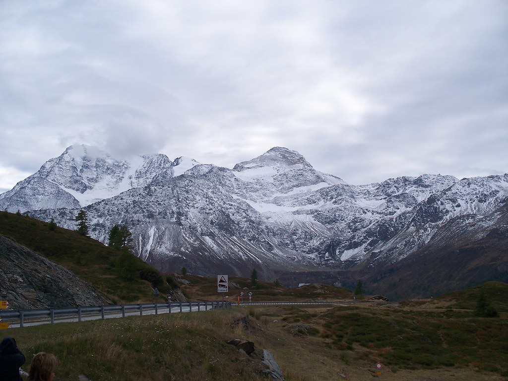 Day 3 031 Snow covered mountains near Lugano, Switzerland
