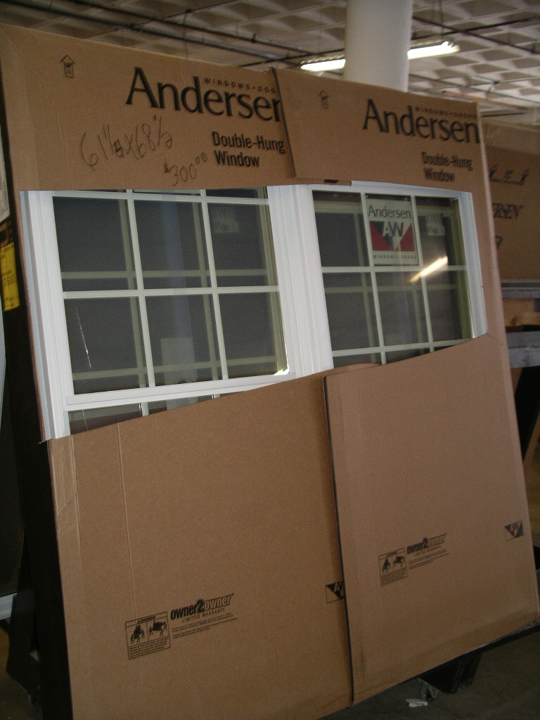 New Anderson Windows 300 White vinyl outside, wood inside… Flickr