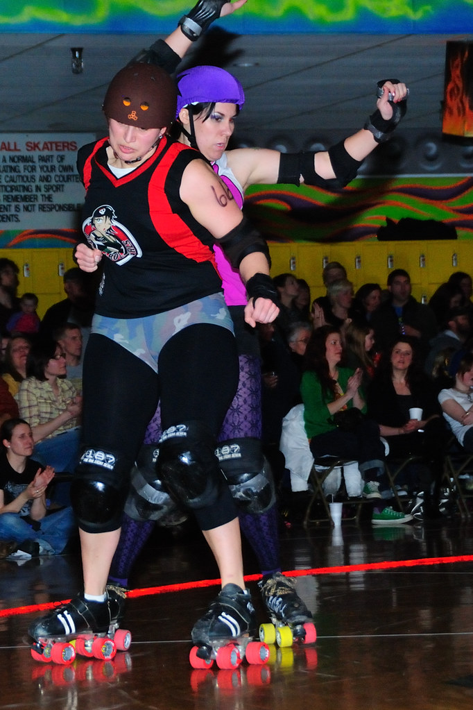 Mayhem and Wild Daisy Mayhem landing a hit against Julia W… Brian