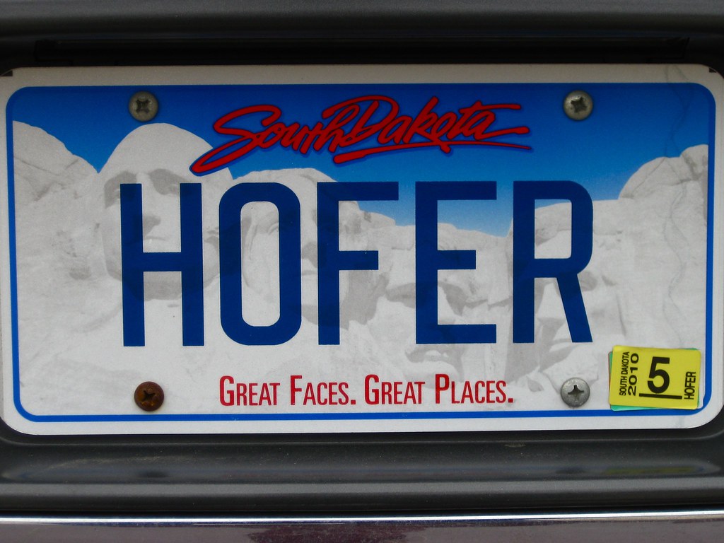 Hofer License Plate / Schmeckfest / Freeman, South Dakota Flickr