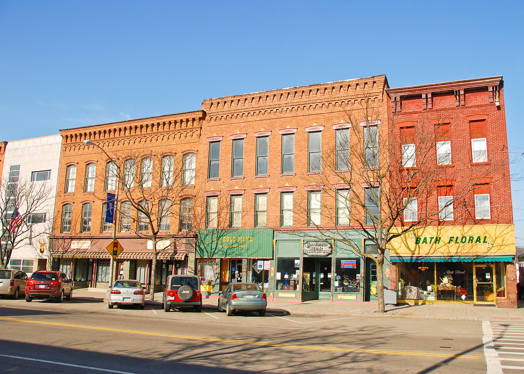 Bath, NY Robie Block and other buildings along Liberty Str… Flickr