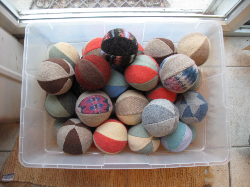 Dryer balls I made these recycled wool dryer balls from ot… Flickr
