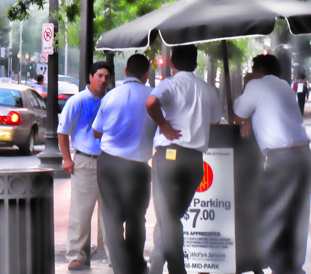Parking Valet parking stand, Pennsylvania Avenue Victoria Pickering