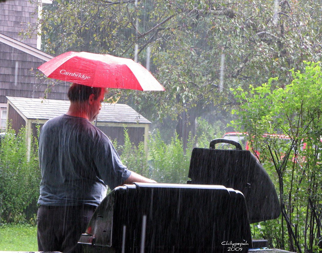 Doug's BBQ in the rain Beverly Flickr