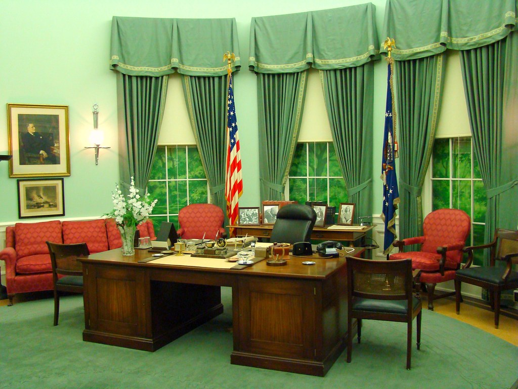 Replica of the Oval Office of Harry S. Truman Truman Presi… Flickr
