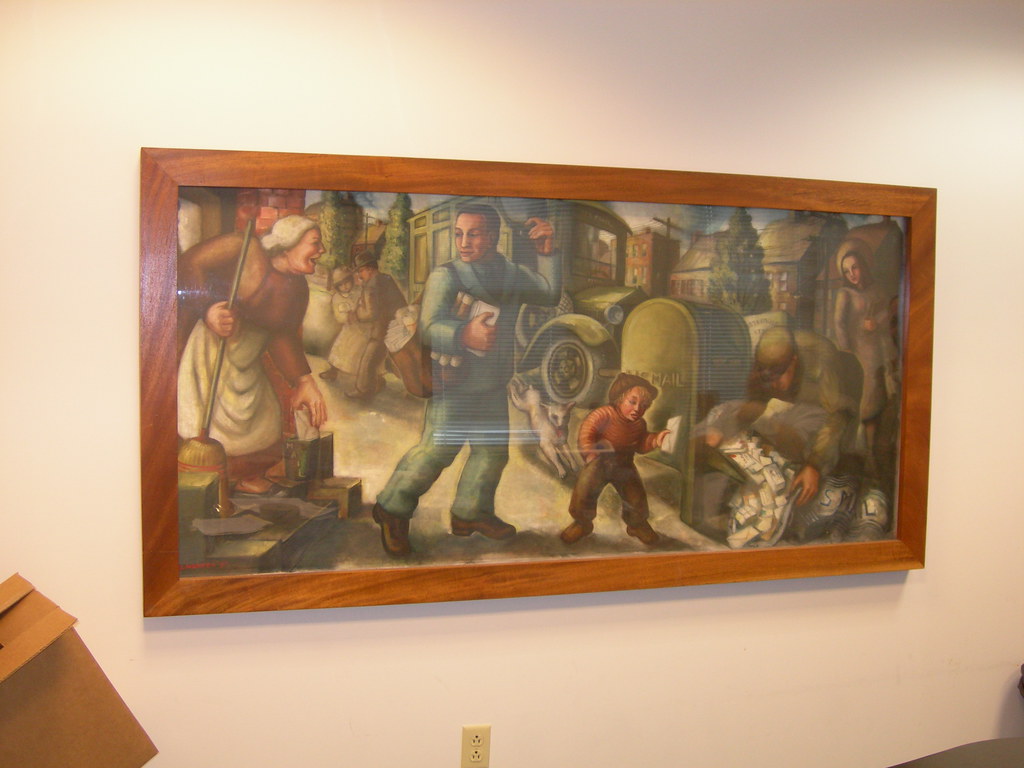 Westerville Ohio Post Office Mural New Deal mural entitled… Flickr