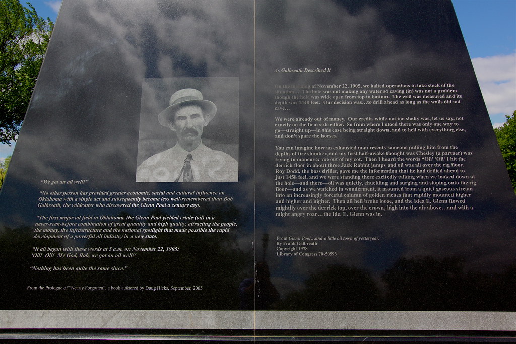 Monument in 'Black Gold' Park, Glenpool OK Roy Luck Flickr