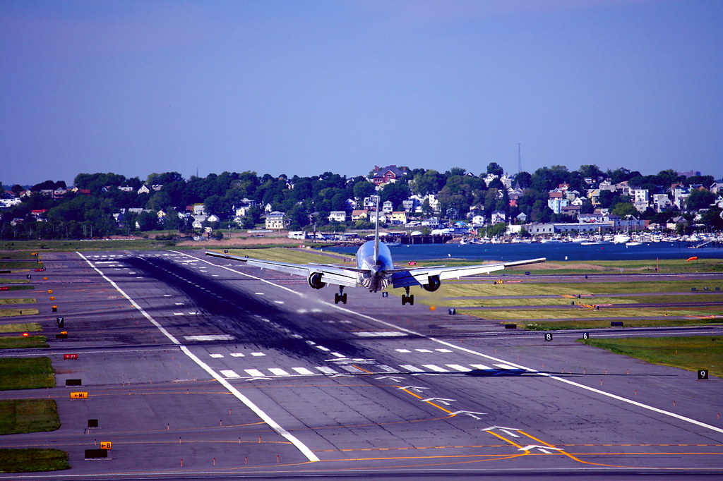 Landing At Logan Landing at Logan International Airport in… Flickr