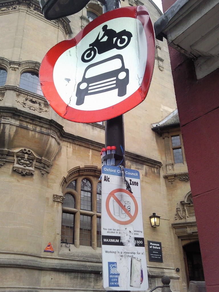 Signs Street Photography 5 Signs in Oxford telling others … Flickr