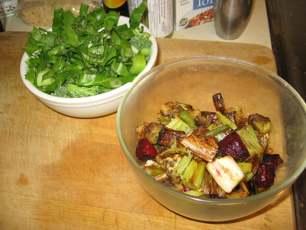 Garlicky Roasted Beets, Leeks and Eggplant As taken from h… Flickr