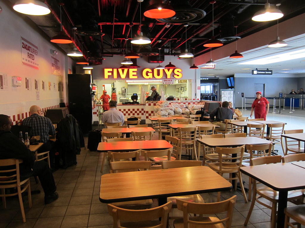 Five Guys in Terminal A Stuart Geiger Flickr