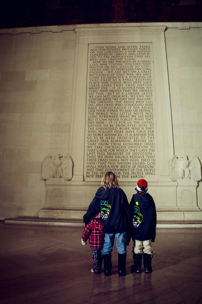 The Gettysburg Address Washington DC Two kids reading The … Flickr