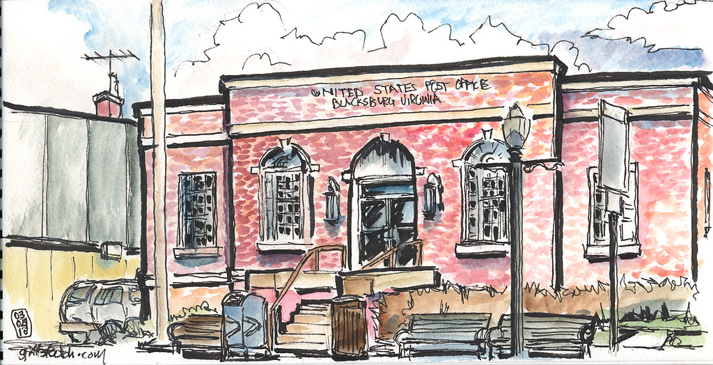 Blacksburg Post Office The United States Post Office in do… Flickr