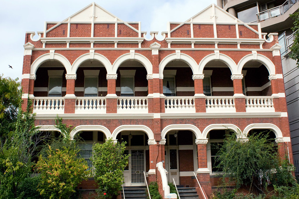 Vizard House, East Melbourne, Australia The houses were or… Flickr