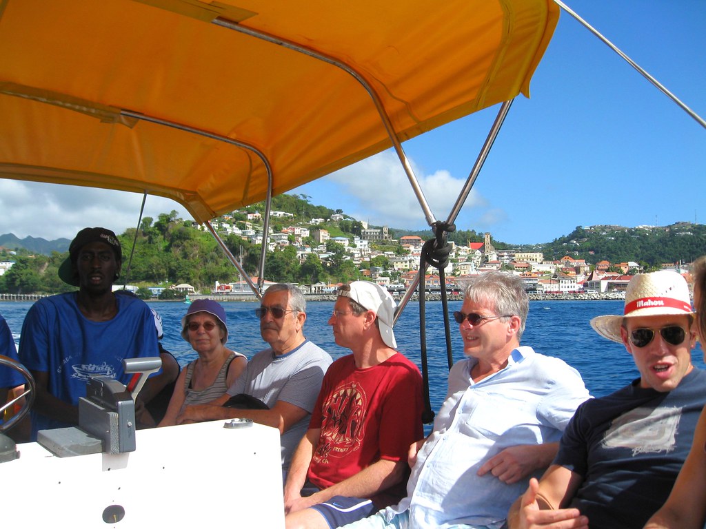 on the water taxi to grand anse Jenni Konrad Flickr