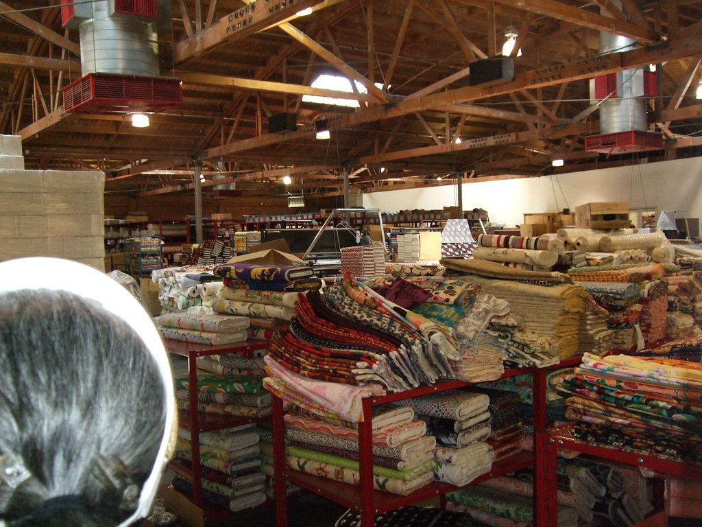 115 The warehouse where the fabric is ready for shipping. … Flickr
