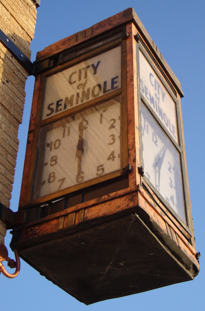 Seminole, Texas City Hall Clock Located at the very busy i… Flickr