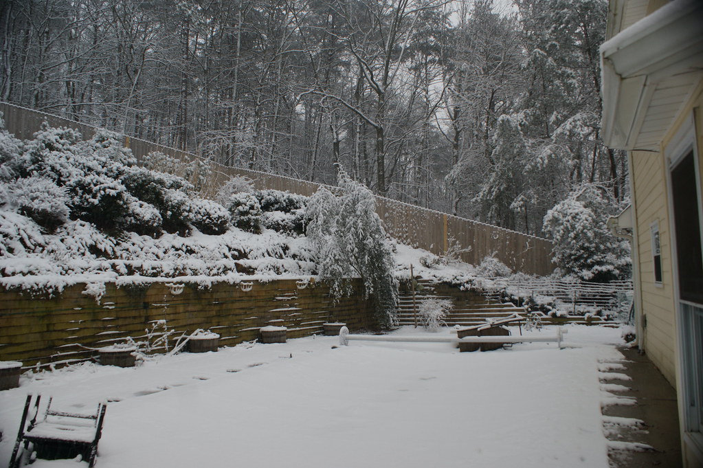 Snow My pool covered in snow Woodstock ga David Garvin Flickr
