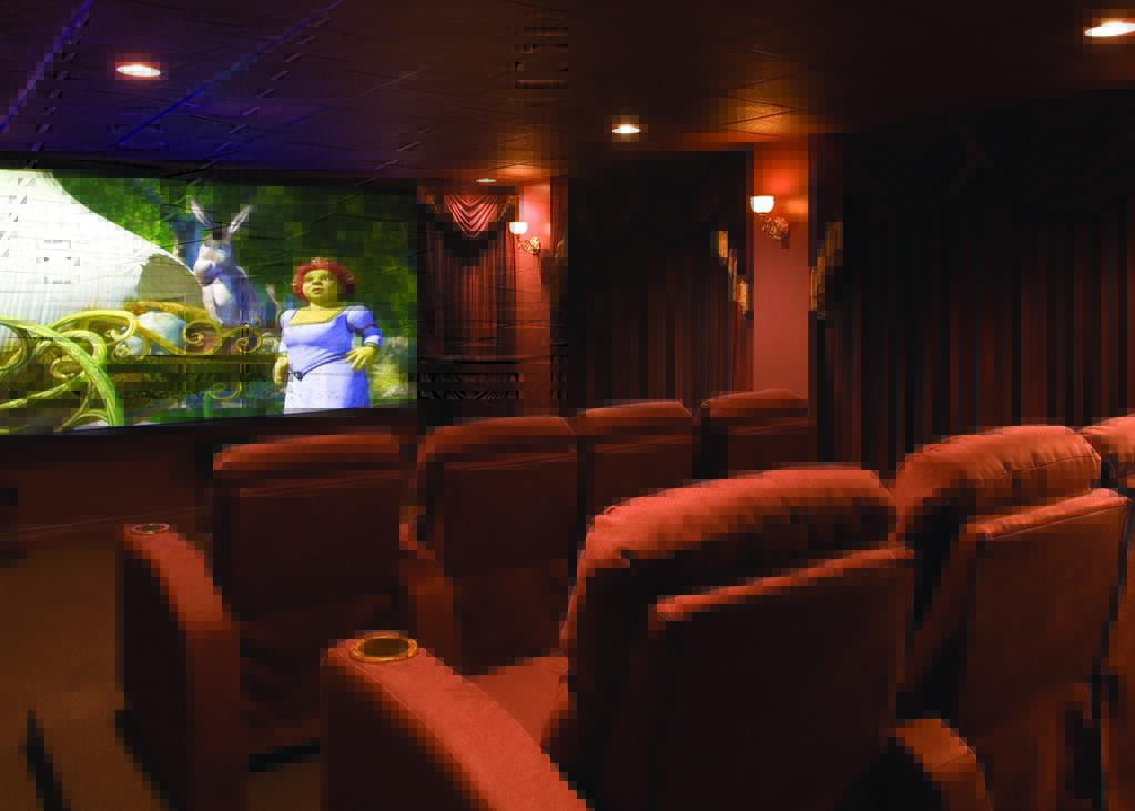 The Tuscany Timber Frame Home Theater Room a photo on Flickriver