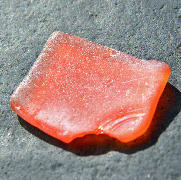 Rare Orange Sea Glass I found this piece on a beach here i… Flickr