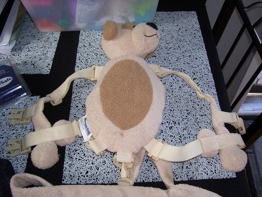 100_1212 puppy goldbug backpack harness euc 15 NOW 12 kelly