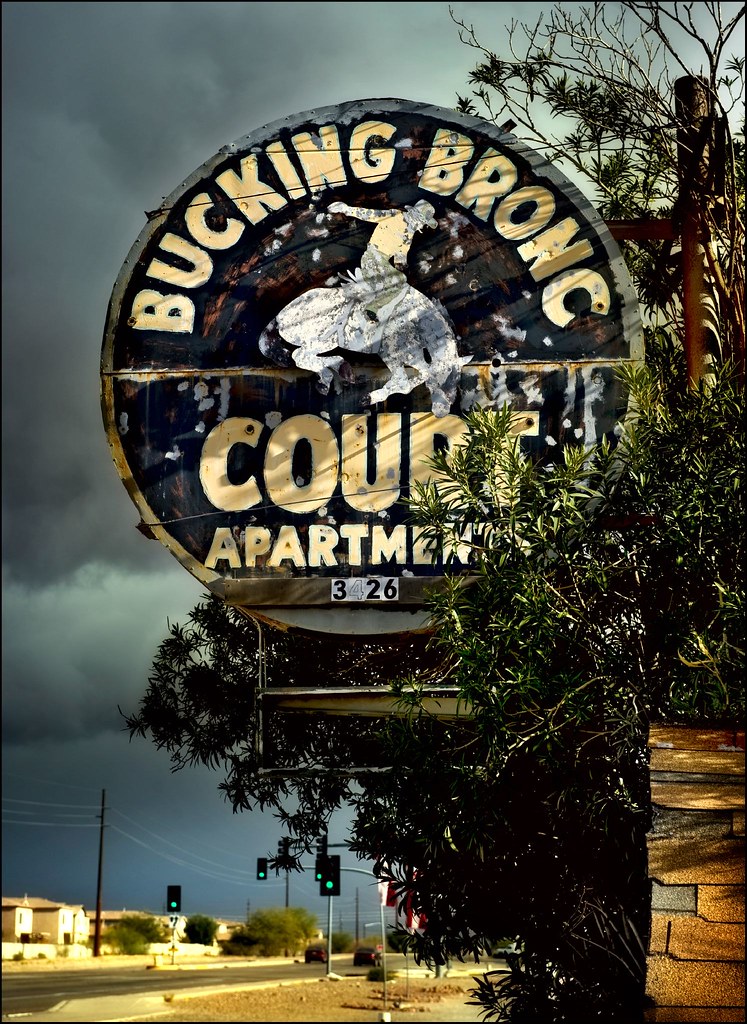 bucking bronc court Old Benson Highway in Tucson, Arizona.… Flickr