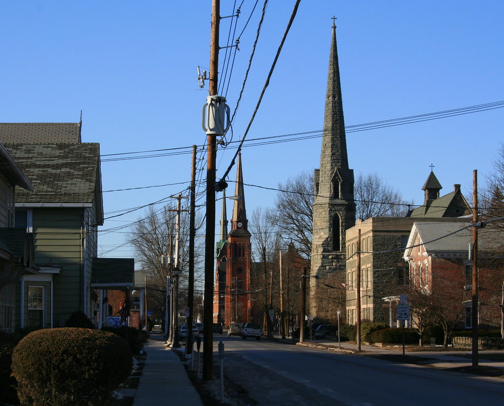 Grace epicopal in front Church street ,Honesdale. 5 church… Flickr