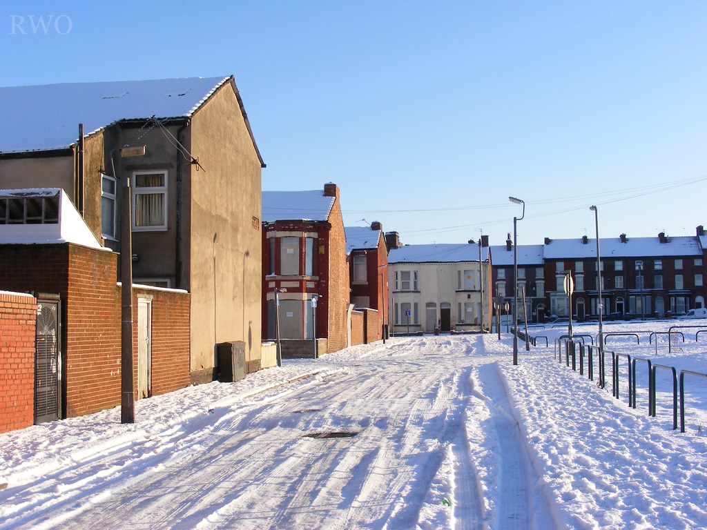 Adam Street, Anfield A snowy Adam Street marks the cut off… Flickr
