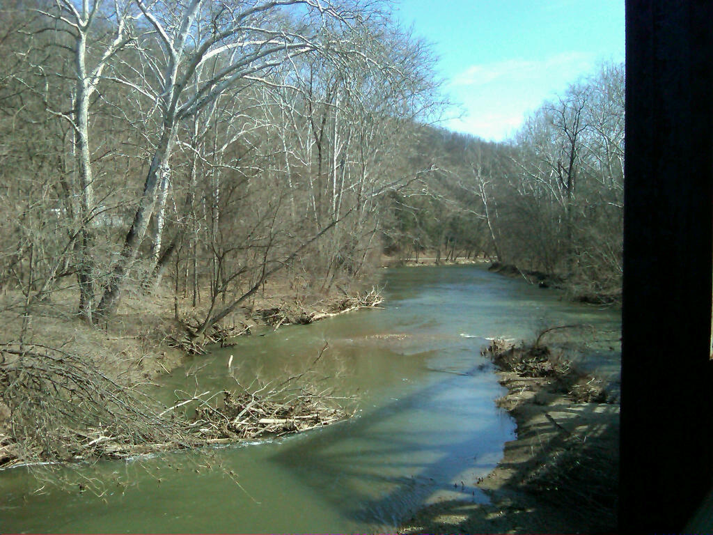 Kokosing River View downstream from the first railroad bri… Flickr