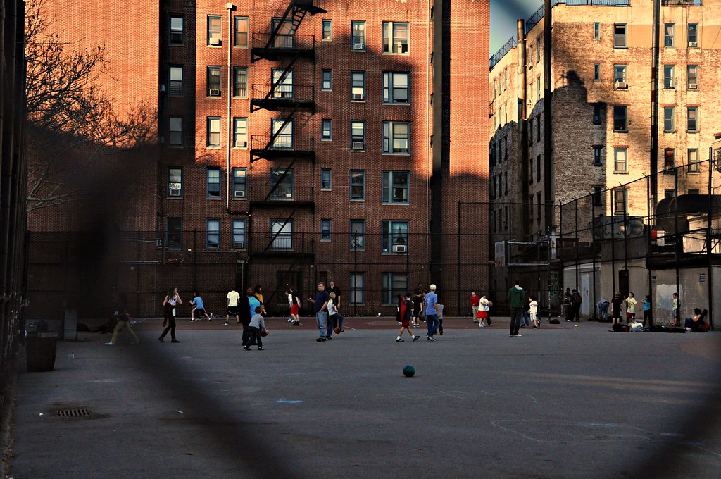 Hood Walking towards Soho past some local basketball court… Flickr