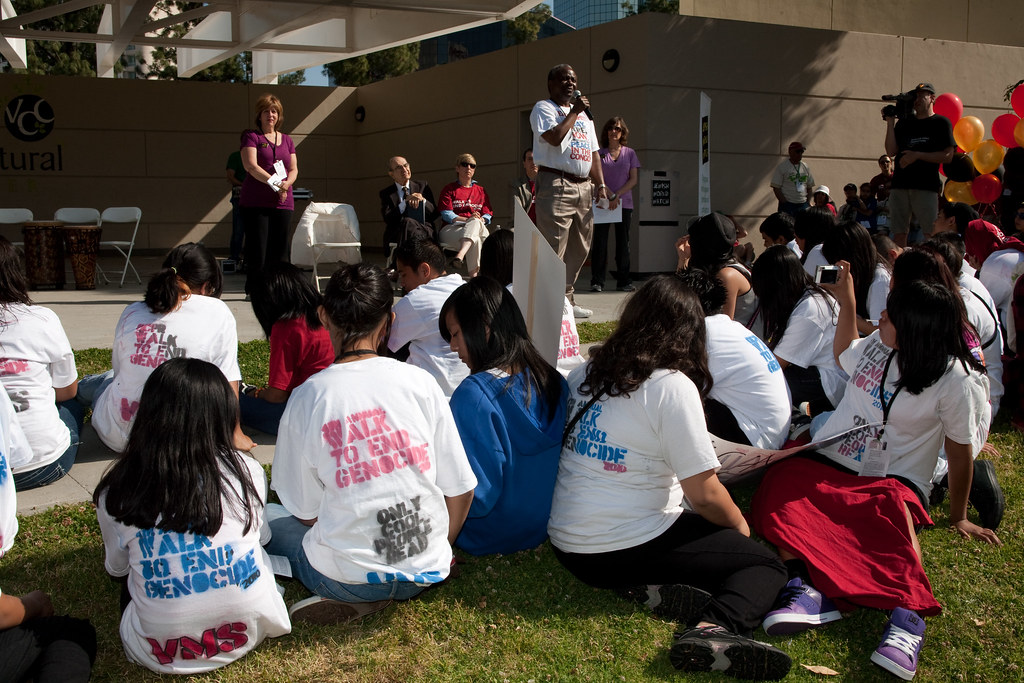The Virgil Middle School team listens closely to Pastor Ka… Flickr